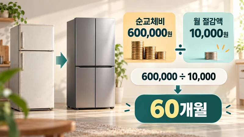가전 교체비 전기료 회수기간 계산기 계산 방법
